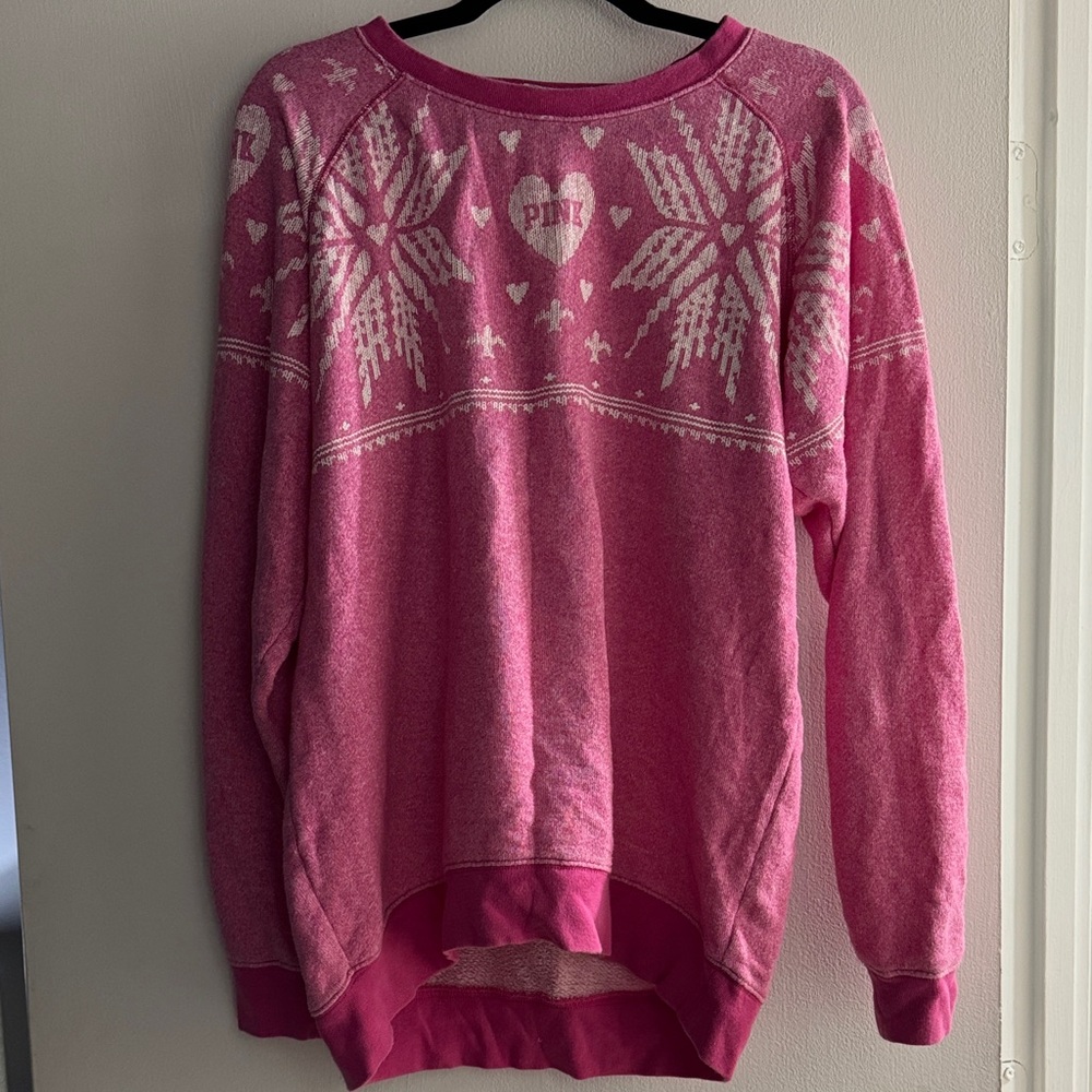 Vintage Victoria’s Secret PINK snowflake sweatshirt